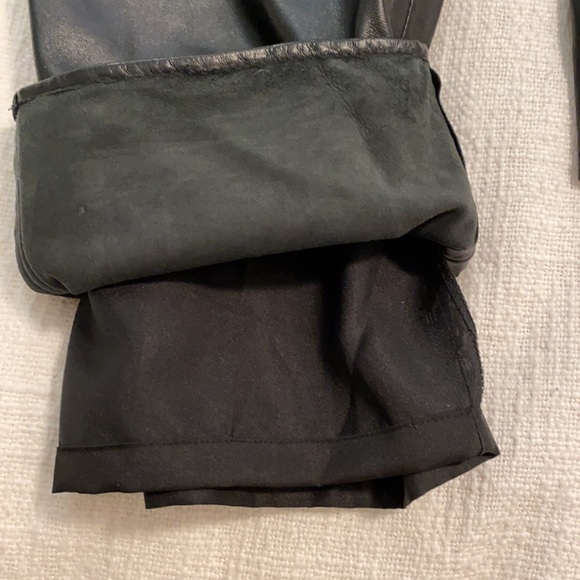 Leather pants, womens size 8, black - Picture 9 of 9